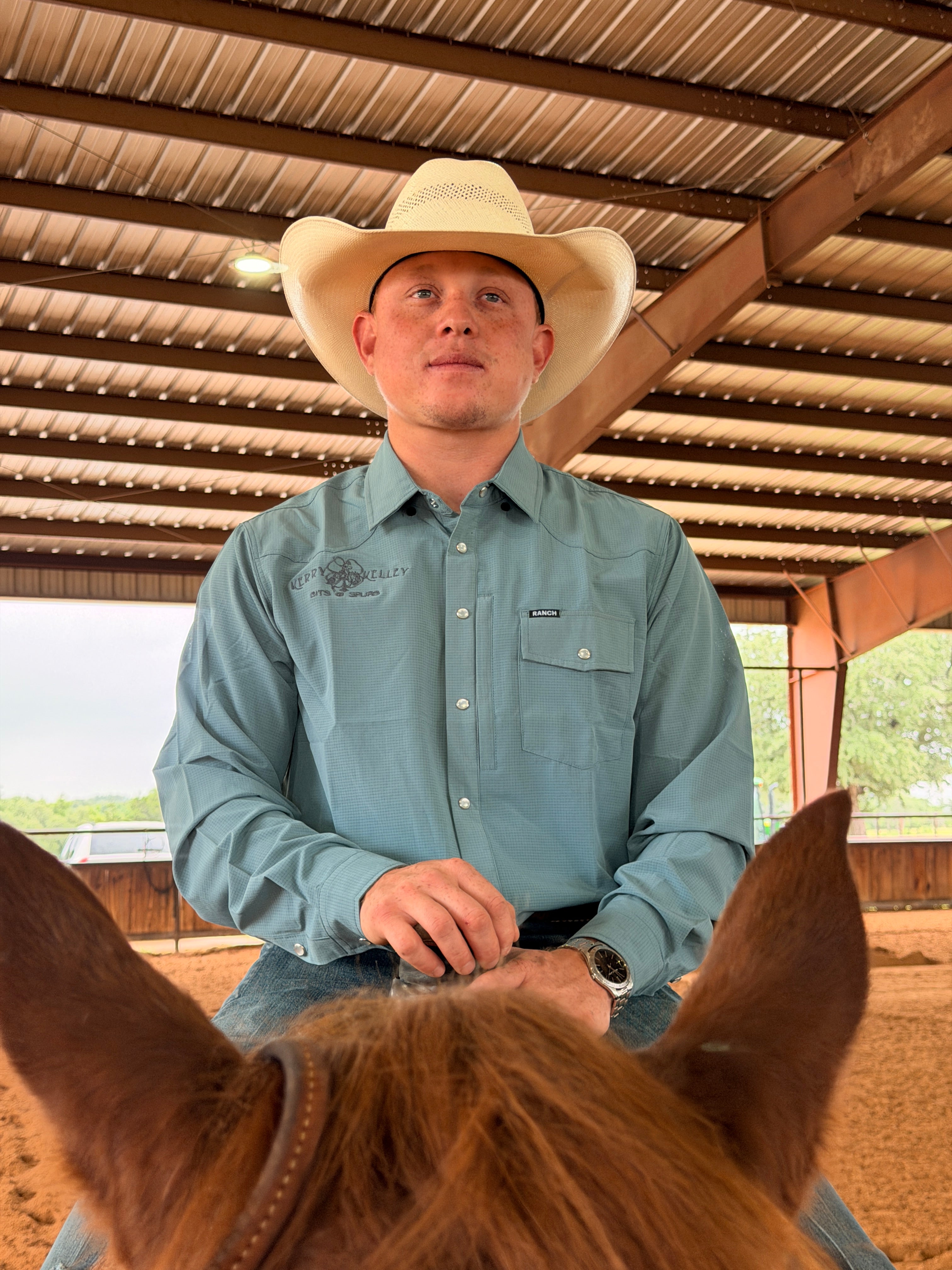 Ranch Outfitters / Kerry Kelley Long Sleeve Collard Pearl Snap - Frio