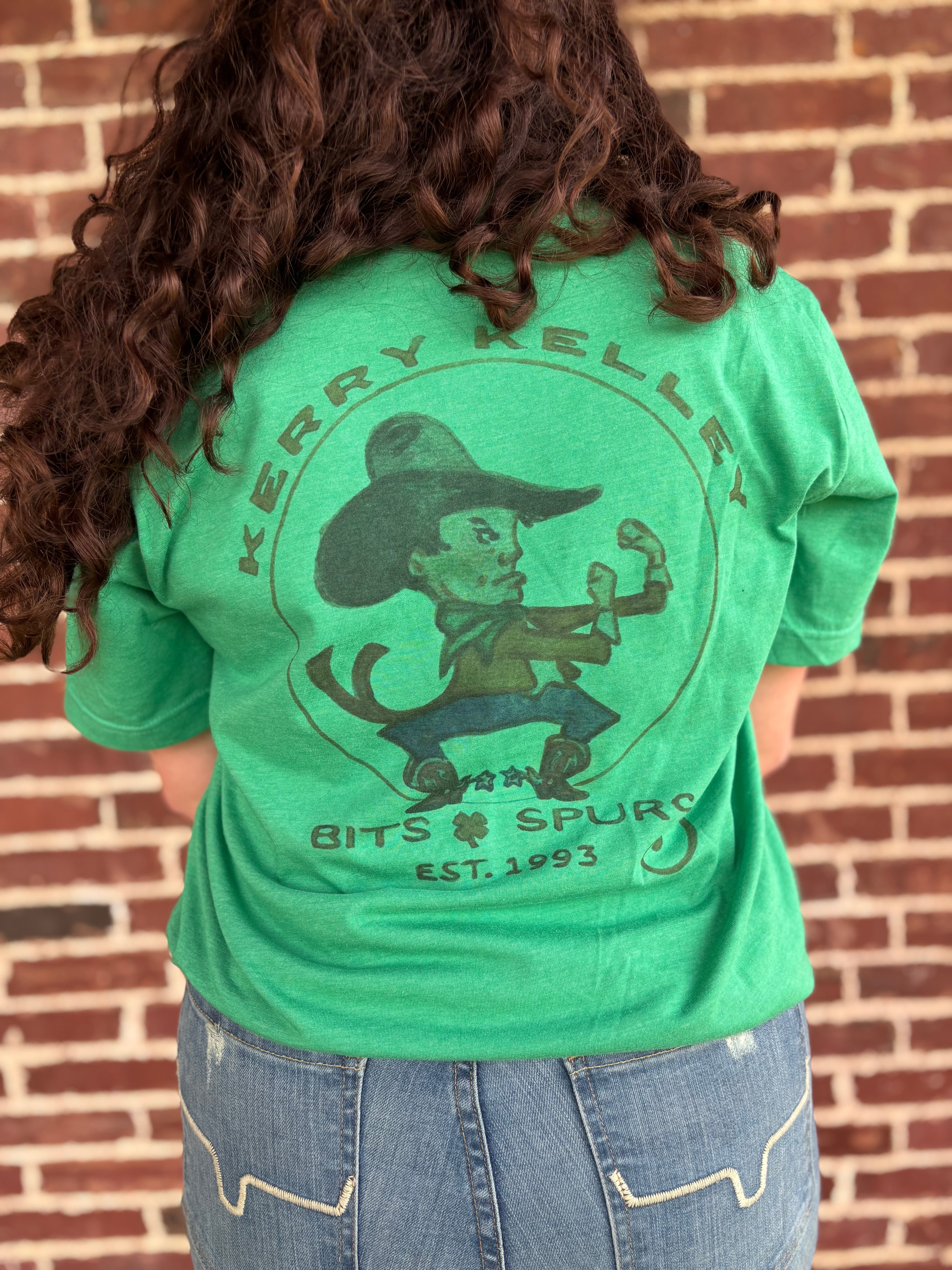 Unisex Kerry Kelley Fighting Irishman T-Shirt Green