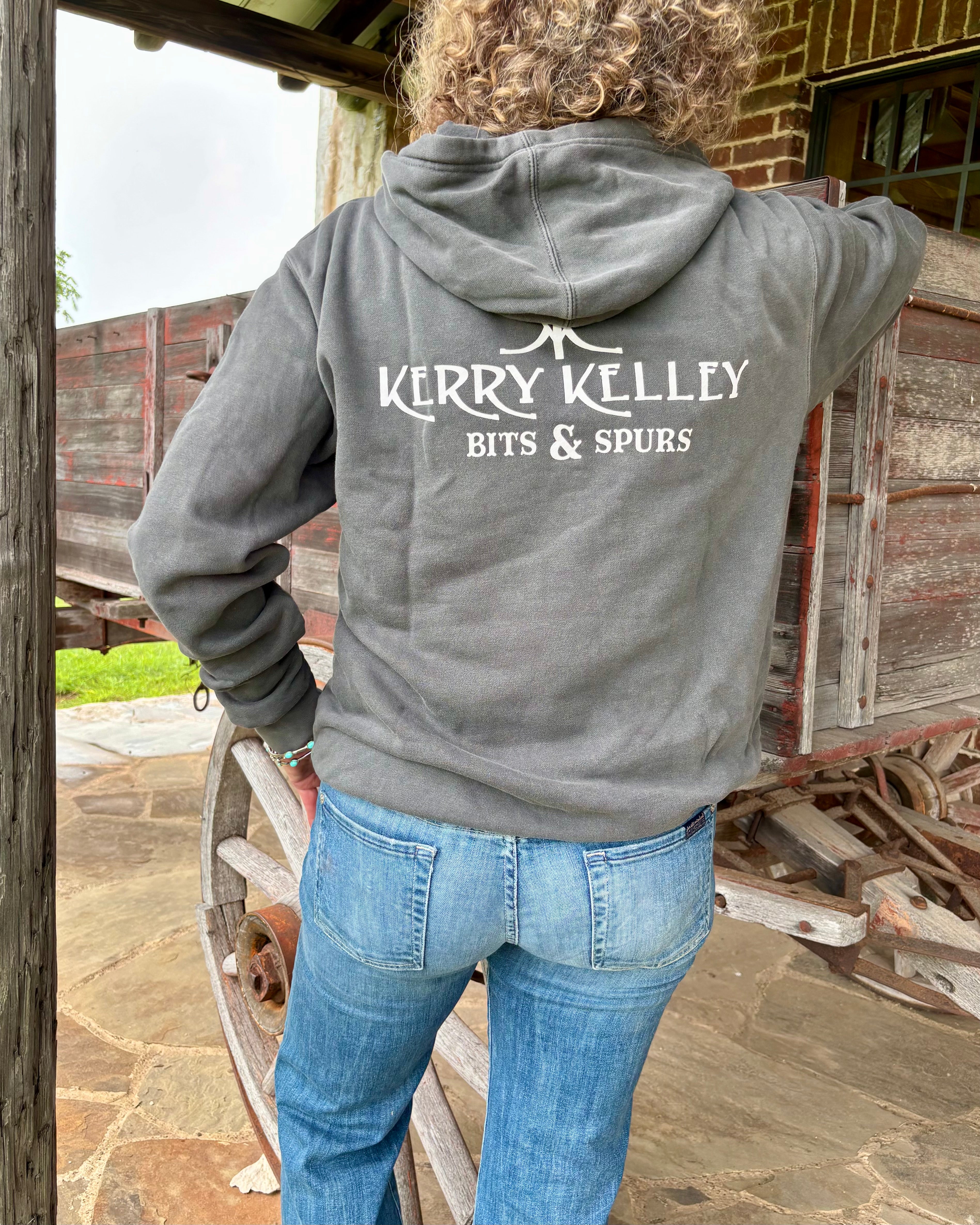 Unisex Charcoal Kerry Kelley Brand Hoodie