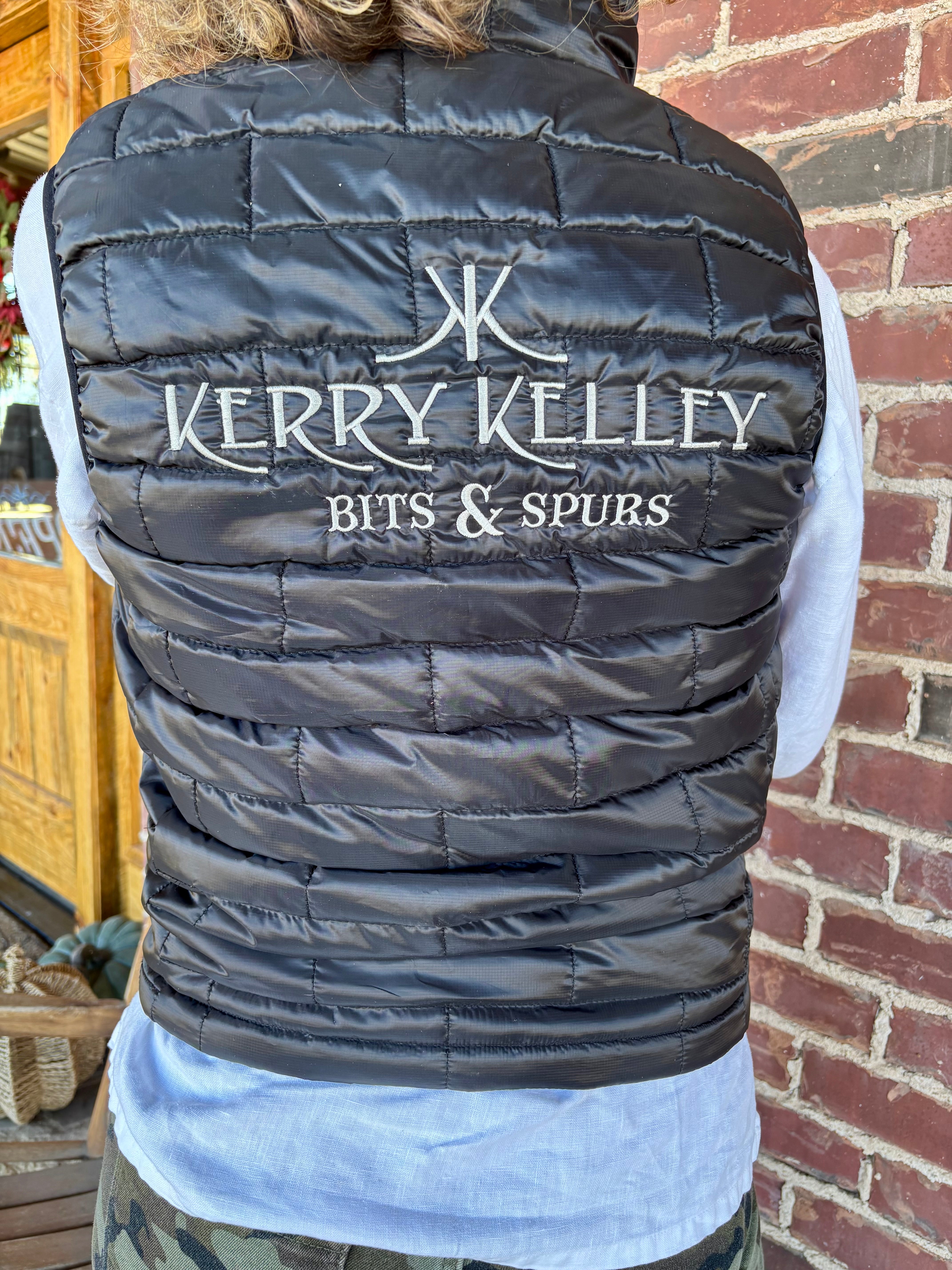 Kerry Kelley Embroidered Quilted Puffer Vest - Unisex