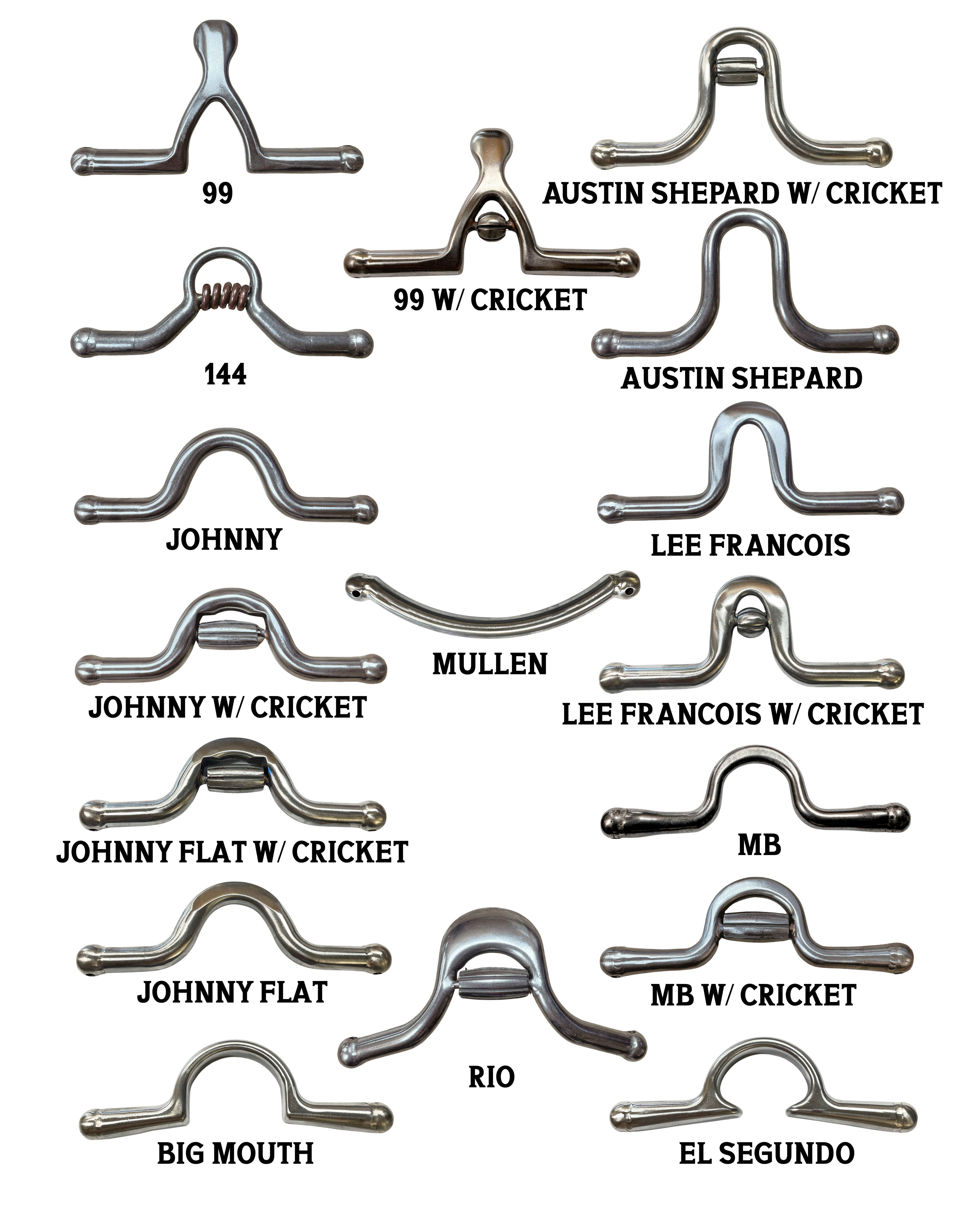 80 Shank - Solid Mouthpieces
