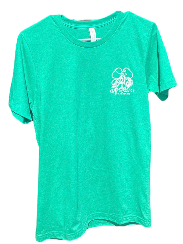 Bucking Horse/Clover T-Shirt - Green