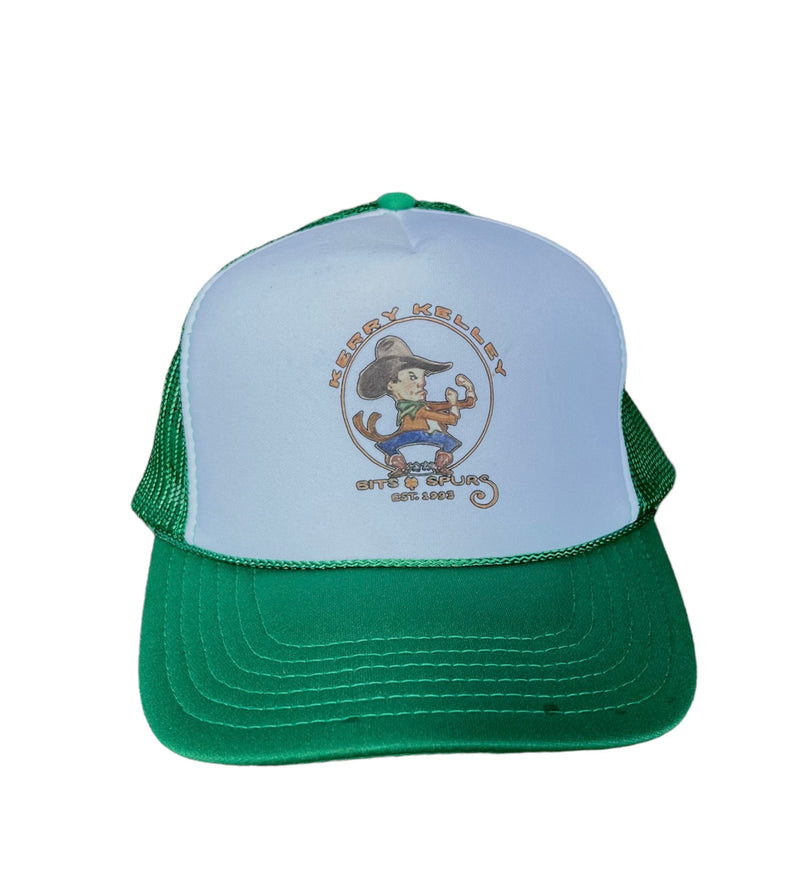 Kerry Kelley Trucker Cap- Green/White