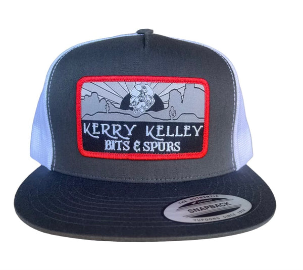 Kerry Kelley - Red Dirt Caps Charcoal/White Flat Bill