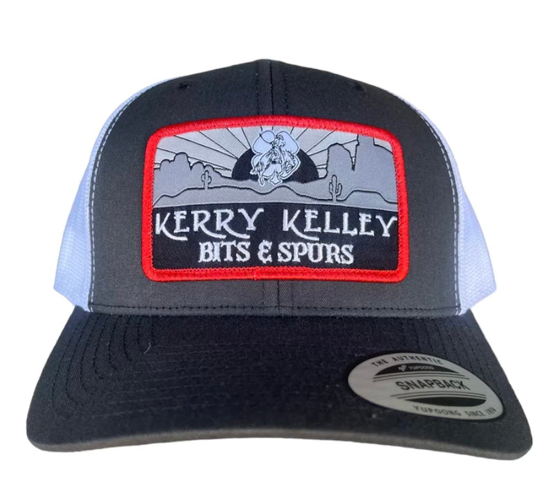 Kerry Kelley - Red Dirt Caps Charcoal/White Curved Bill