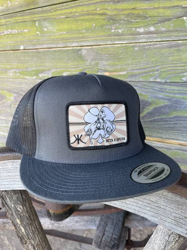 Kerry Kelley - Red Dirt Caps Charcoal/Black Flat Bill