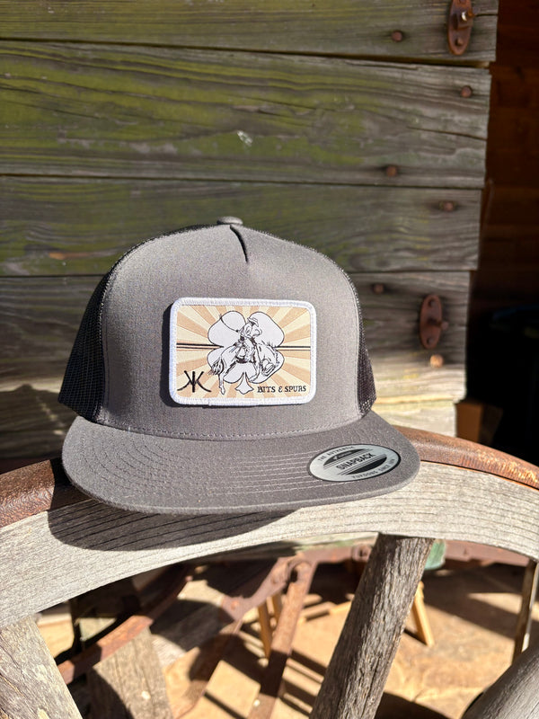 Kerry Kelley - Red Dirt Caps Charcoal/Black Flat Bill