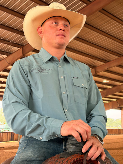 Ranch Outfitters / Kerry Kelley Long Sleeve Collard Pearl Snap - Frio
