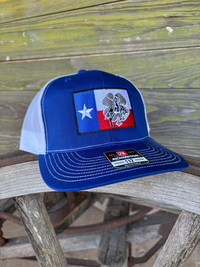 Texas Flag W/ Kerry Kelley Logo Cap Royal Blue/White