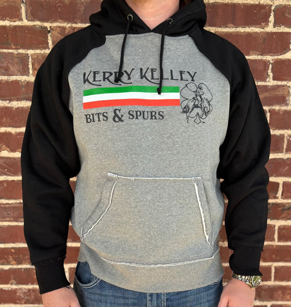 Kerry Kelley Irish Flag Logo Sweatshirt - Smoke Heather/Black
