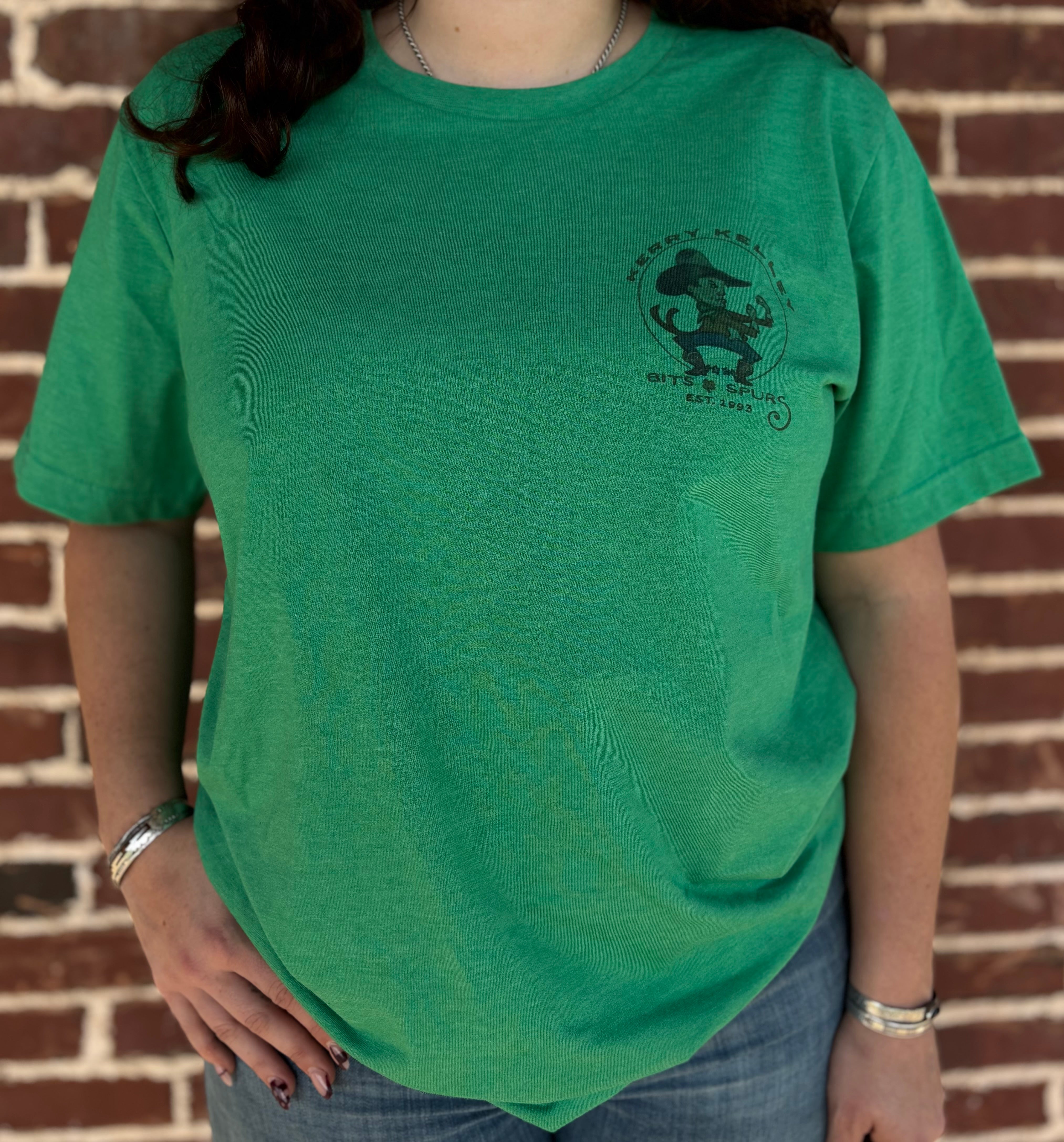 Unisex Kerry Kelley Fighting Irishman T-Shirt Green