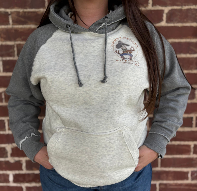 Two-Tone Grey Fighting Irishman Hoodie