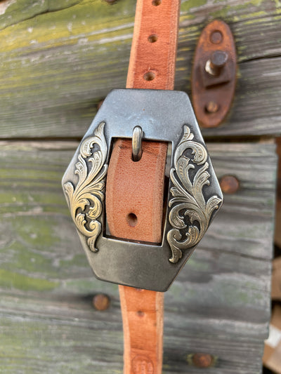 CL Split Ear w/ Side Scroll Diamond buckle