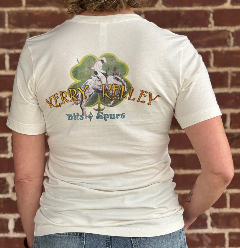 Kerry Kelley Original Logo T-Shirt Front and Back - Natural Color Unisex