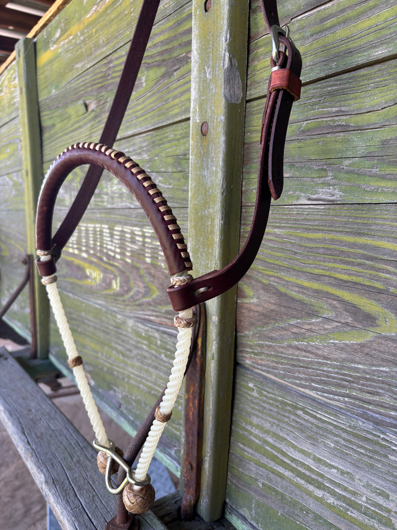 Dennis Moreland Rope Noseband w/ Dog Bone D-Ring