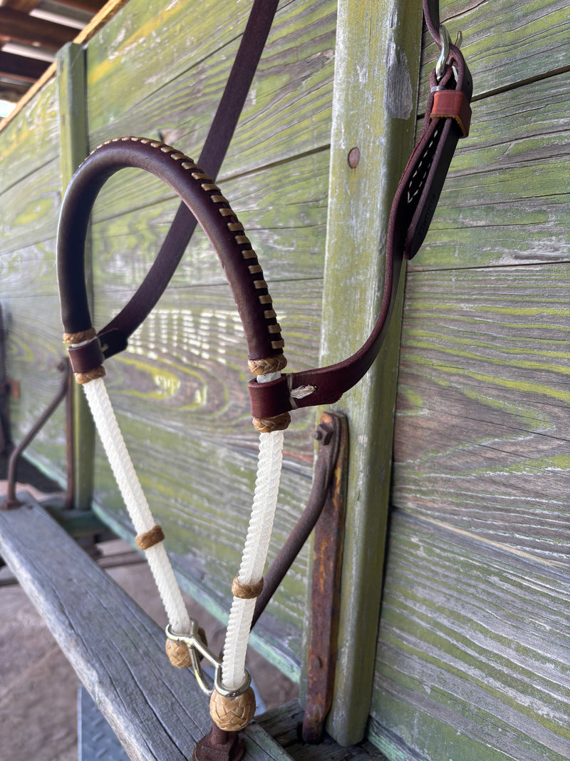 Dennis Moreland Rope Noseband w/ Dog Bone D-Ring