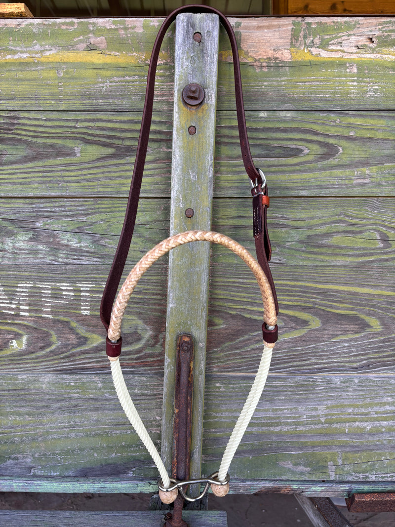 Dennis Moreland Rope Noseband w/ Dog Bone D-Ring