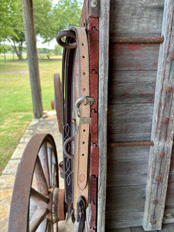 Cassle Rough Out Stitched Split Ear w Plain KK Buckles