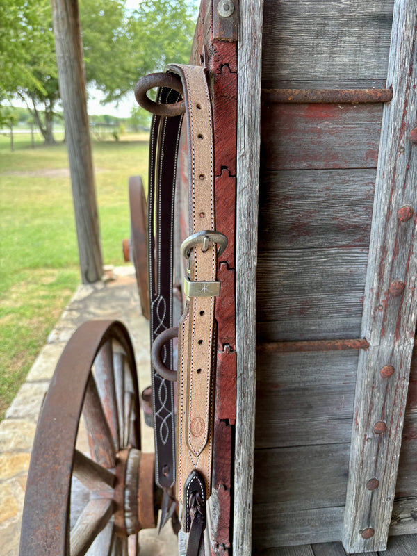 Cassle Rough Out Stitched Split Ear w Plain KK Buckles