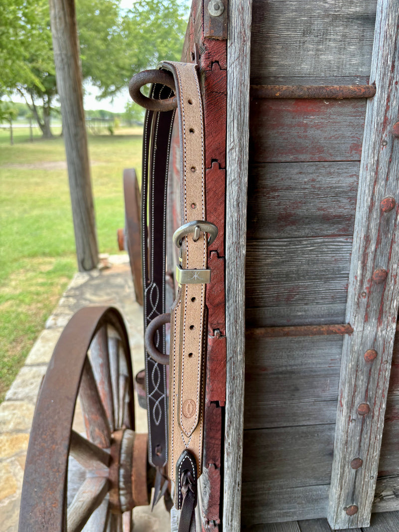 Cassle Rough Out Stitched Split Ear w Plain KK Buckles
