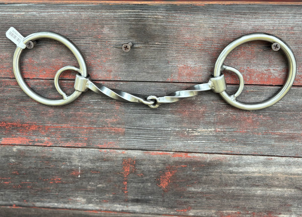 DC O-Ring Locked Weighted Slow Twist Snaffle