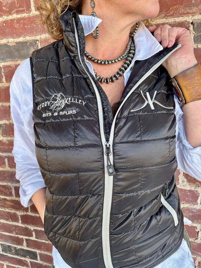 Kerry Kelley Embroidered Quilted Puffer Vest - Unisex
