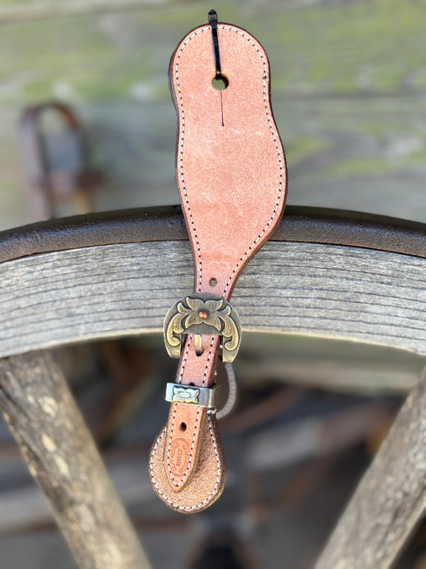 Clay Cassle Small-Medium Round Rough Out Spur Straps w/ KK Fancy Buckles