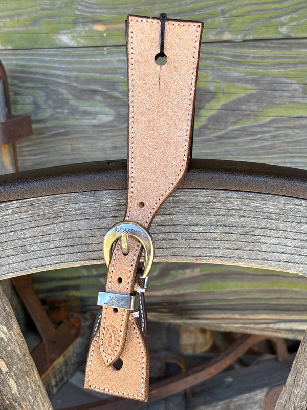 Clay Cassle Small-Medium Square Rough Out Spur Straps w/ KK Stainless Steel Buckles