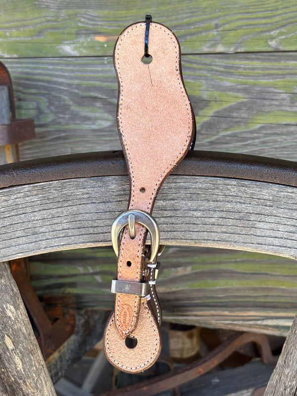 Clay Cassle Small-Medium Round Rough Out Spur Straps w/ KK Stainless Steel Buckles