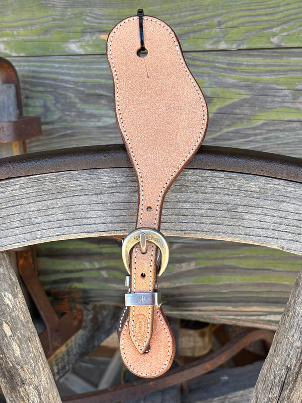 Clay Cassle Medium-Large Round Rough Out Spur Straps w/ KK Stainless Steel Buckles