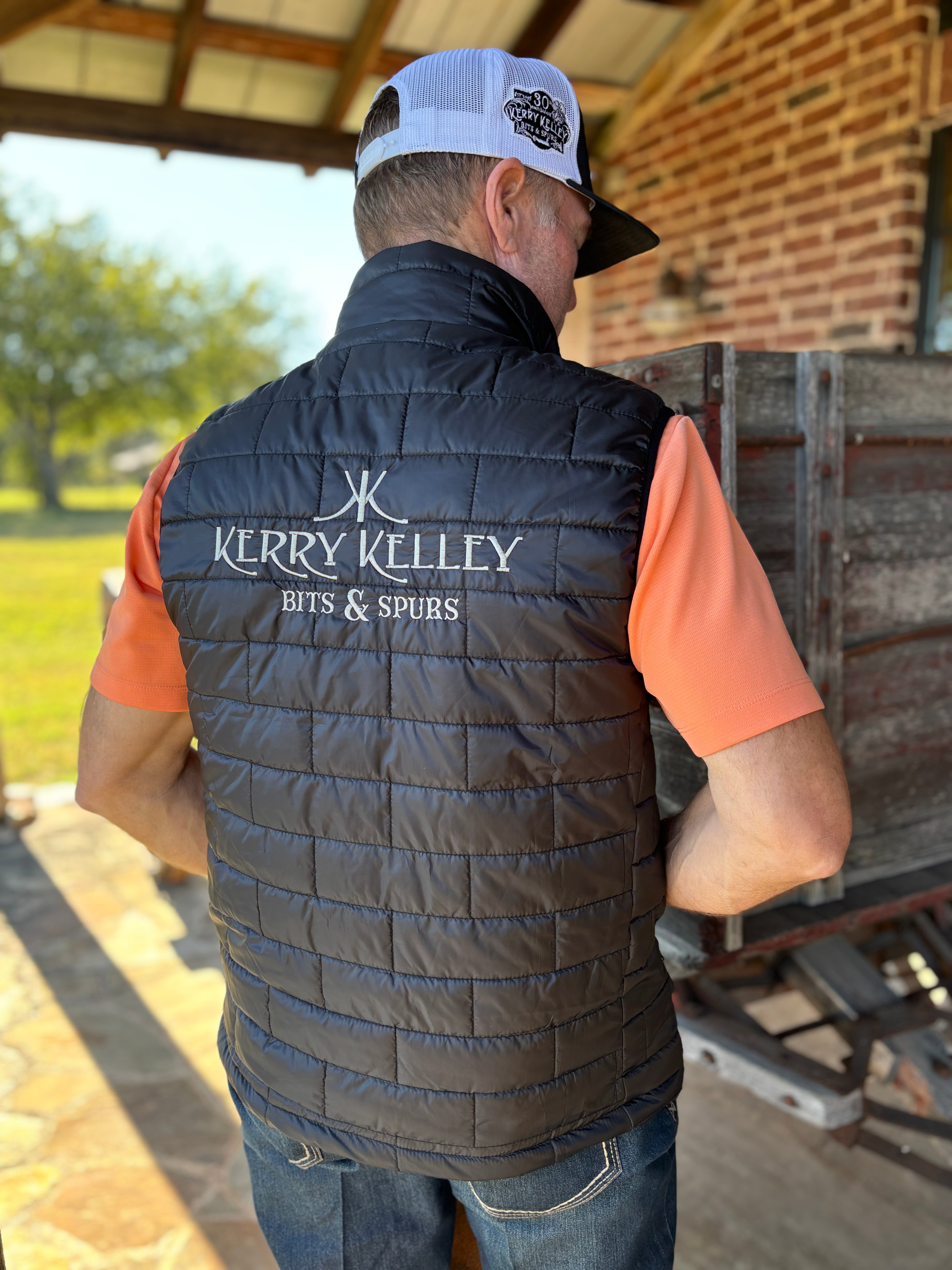 Kerry Kelley Embroidered Quilted Puffer Vest - Unisex