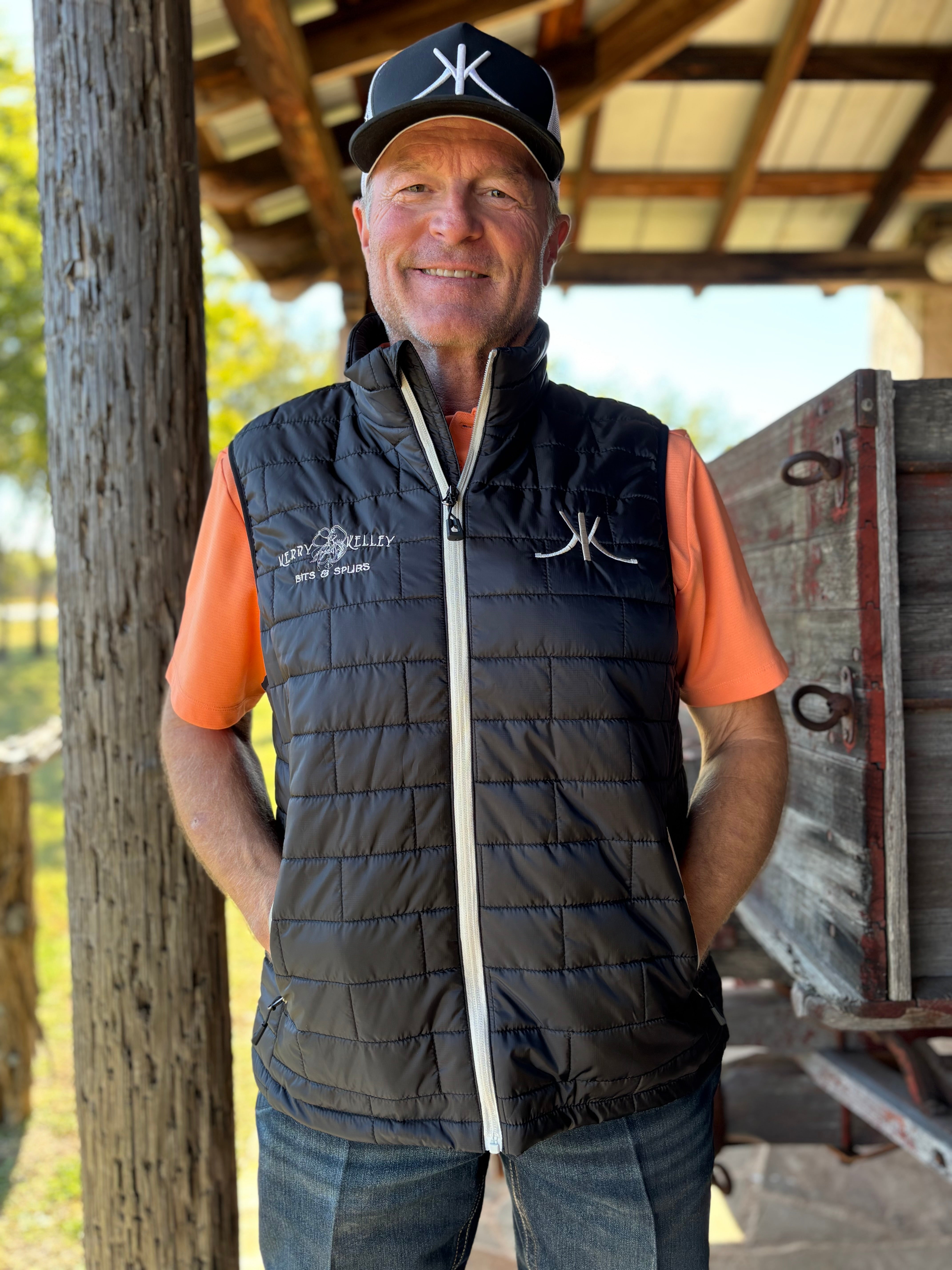 Kerry Kelley Embroidered Quilted Puffer Vest - Unisex