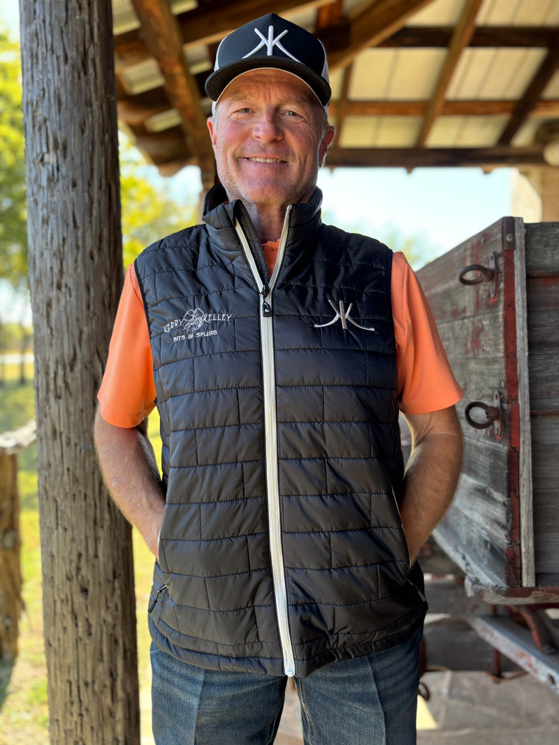 Kerry Kelley Embroidered Quilted Puffer Vest