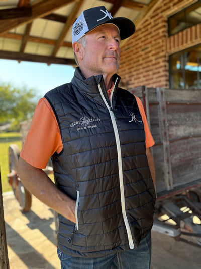Kerry Kelley Embroidered Quilted Puffer Vest - Unisex