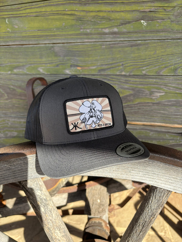 Kerry Kelley - Red Dirt Caps Charcoal/Black Curved Bill