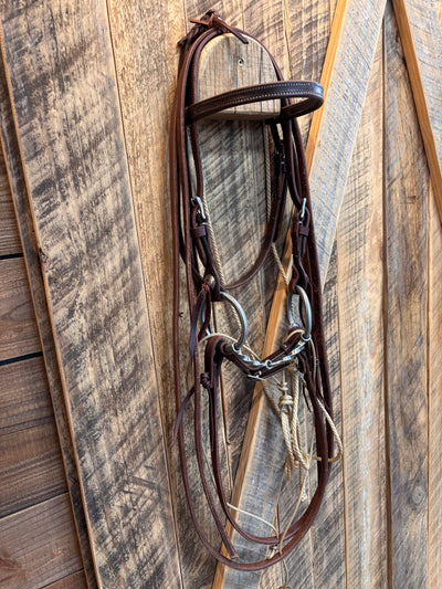 Dennis Moreland German Martingale rigged w/ KK O-Ring Slow Twist Snaffle