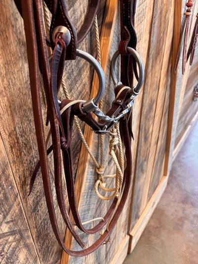Dennis Moreland German Martingale rigged w/ KK O-Ring Slow Twist Snaffle