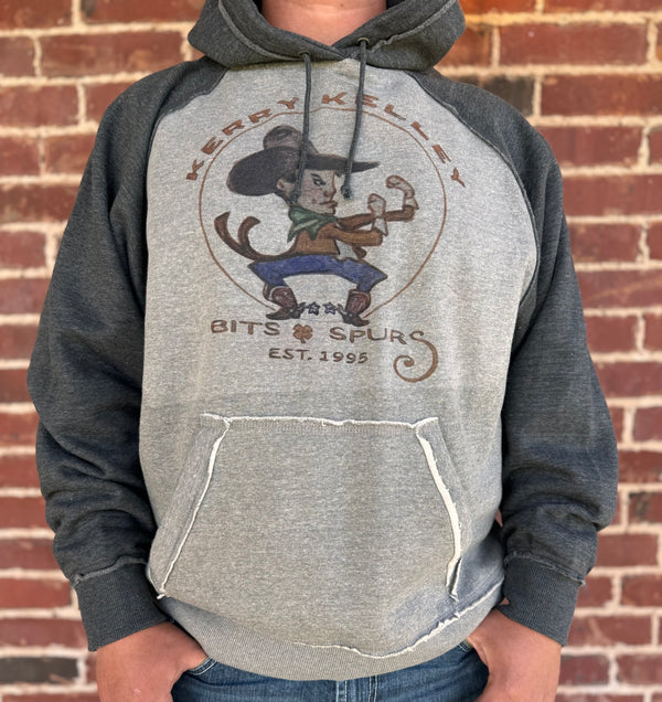 Unisex Two-Tone Grey Fighting Irishman Hoodie