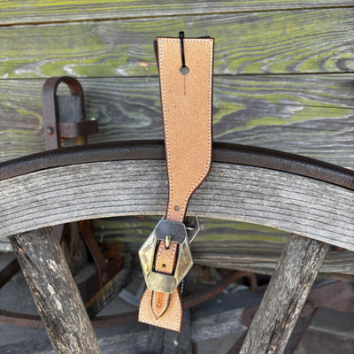 Clay Cassle Medium-Large Square Rough Out Spur Straps w/ KK Fancy Buckles