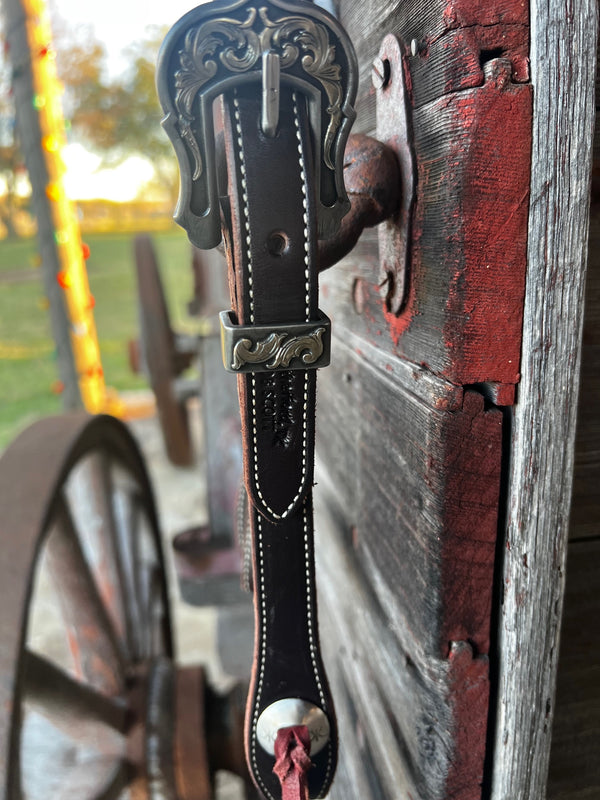 Bob Scott Single Ear Loop Headstall w/ Scroll Ranger Buckle