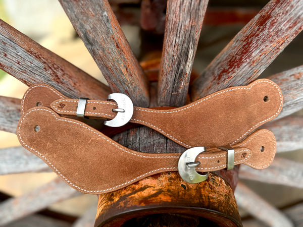 Jake Vance Large Roughout Spur Straps - Curved Plain Buckles – Kerry ...