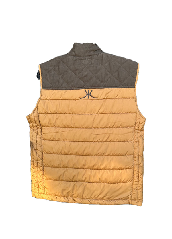 Kerry Kelley Brand Packable Hooey Vest Tan w/ Brown Yoke