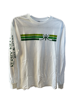 KK Brand Green Striped Long Sleeve - White