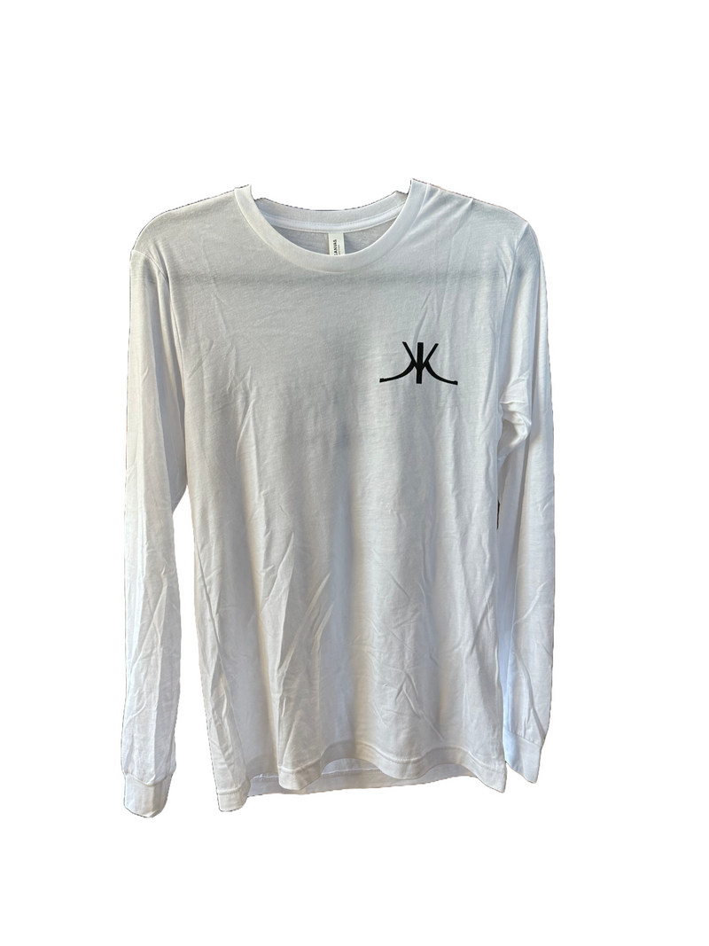 Kerry Kelley Brand Black Logo Long Sleeve - White