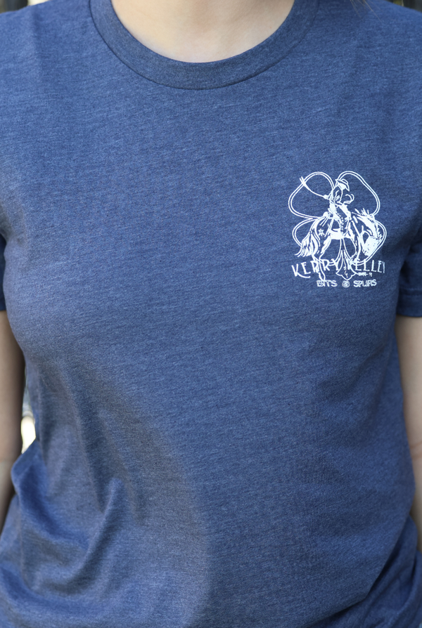 Navy Blue Kerry Kelley Logo Short Sleeve T-Shirt
