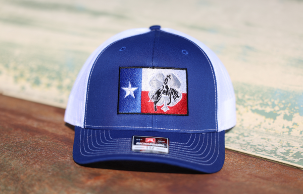 Texas Flag Logo Cap Royal Blue/White