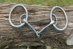 DC O-Ring Locked Weighted Twisted Wire Snaffle