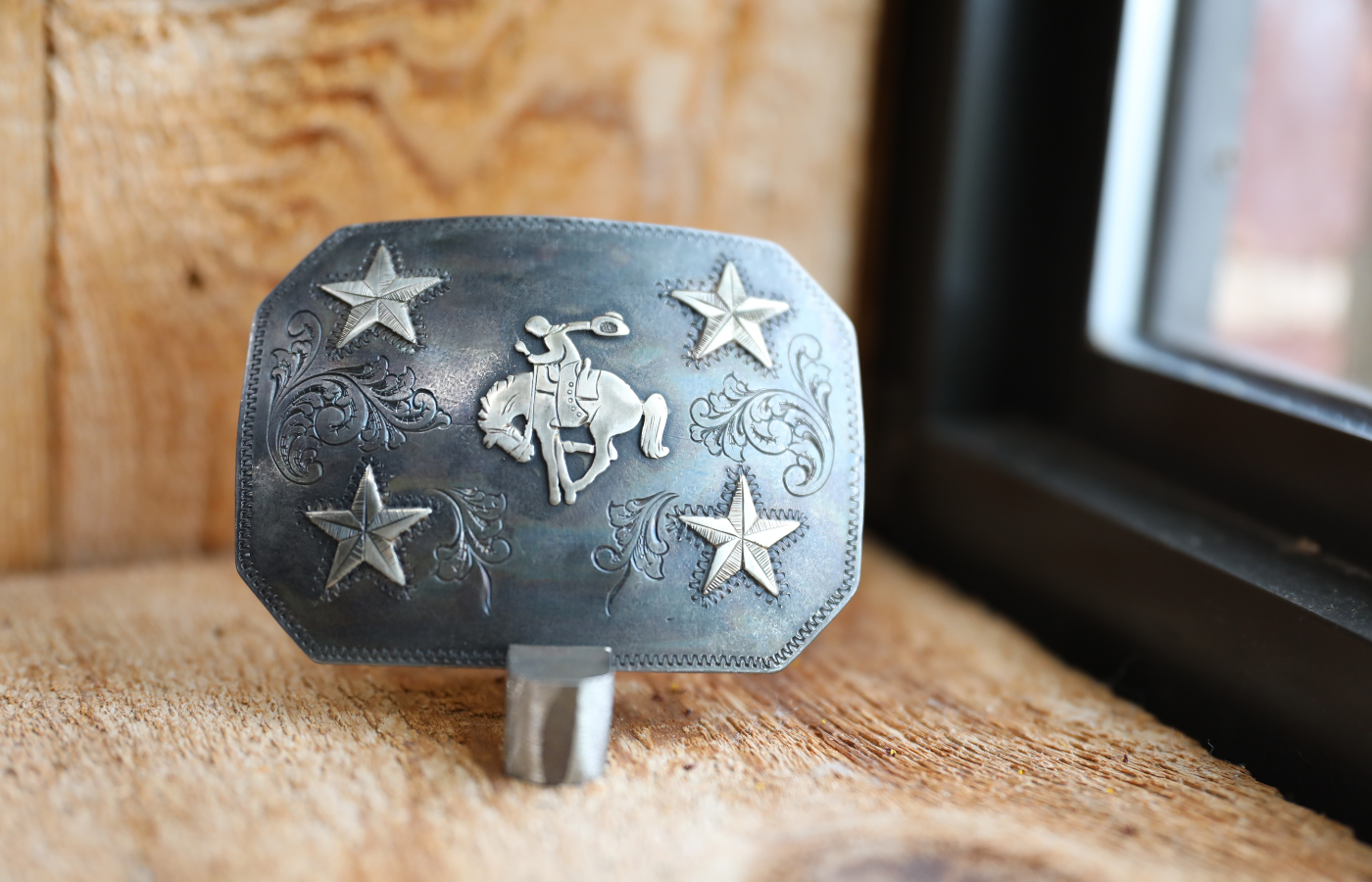 Stars and Bucking Bronc Scout Buckle